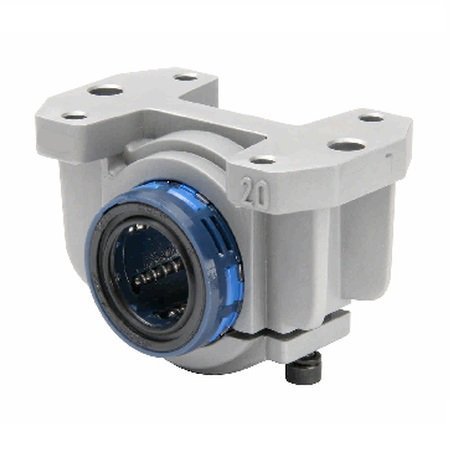 EWELLIX Linear Bearing Unit with 2 Seals, Self Aligning, Adjustable, Closed, Relubricatable, 50mm I.D. LUCE 50-2LS